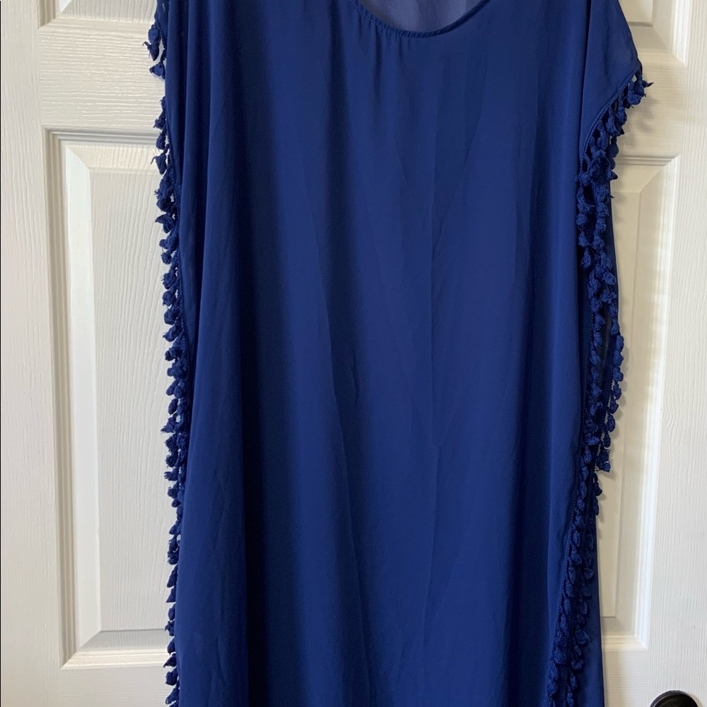 Cobalt Blue Sheer Coverup